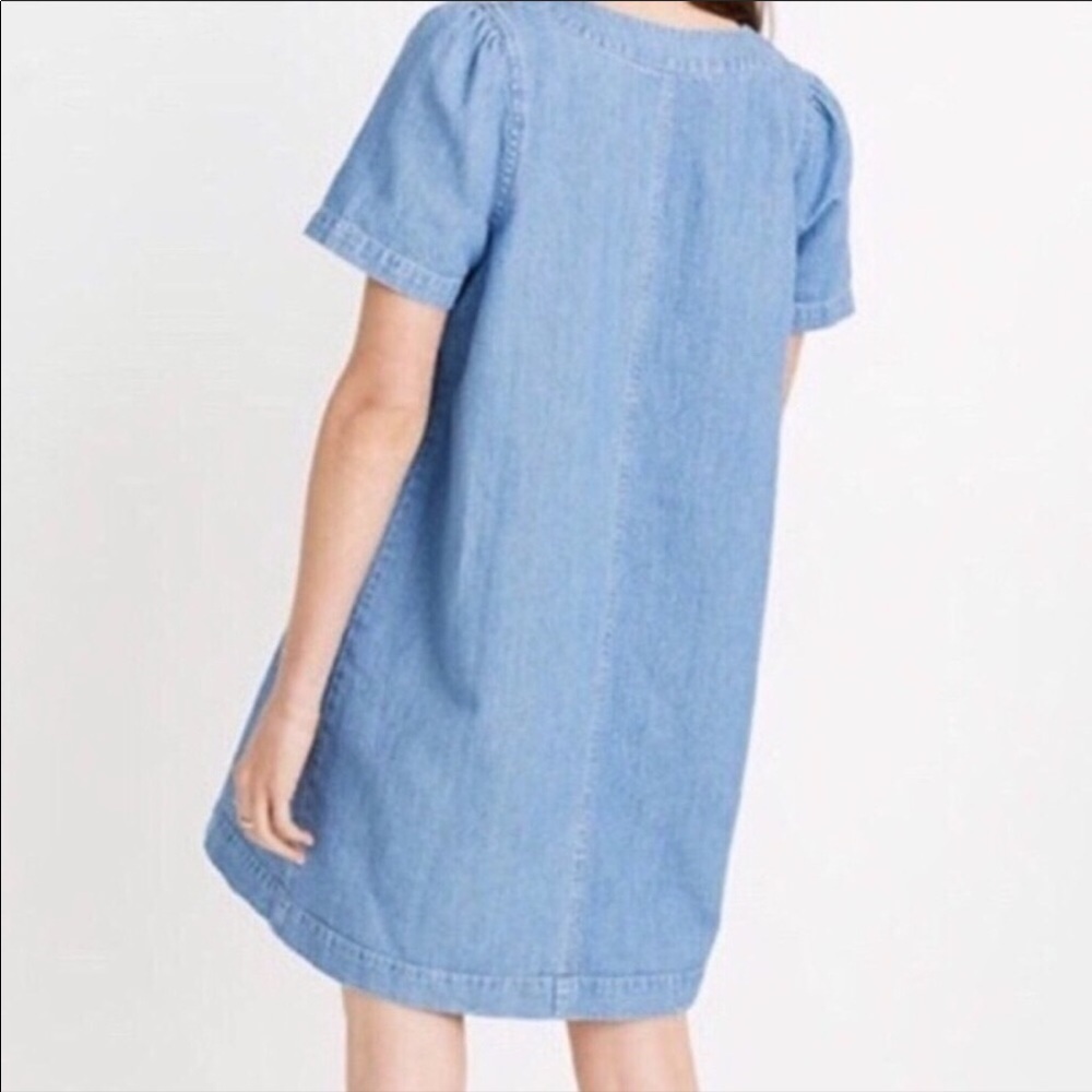 Madewell Popover Denim Swing Dress Newsom Size‎ Small - Picture 2 of 8